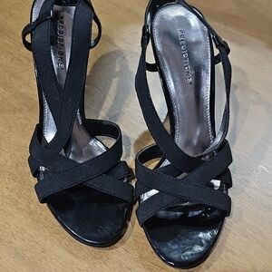 Predictions Black Strappy Heels